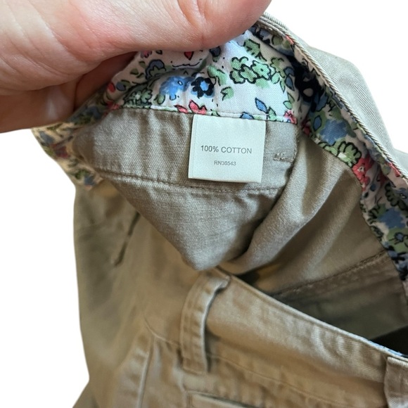 Van Heusen Casual Tan Cropped Pants Women size 10 spring summer capris Capri - Picture 4 of 8